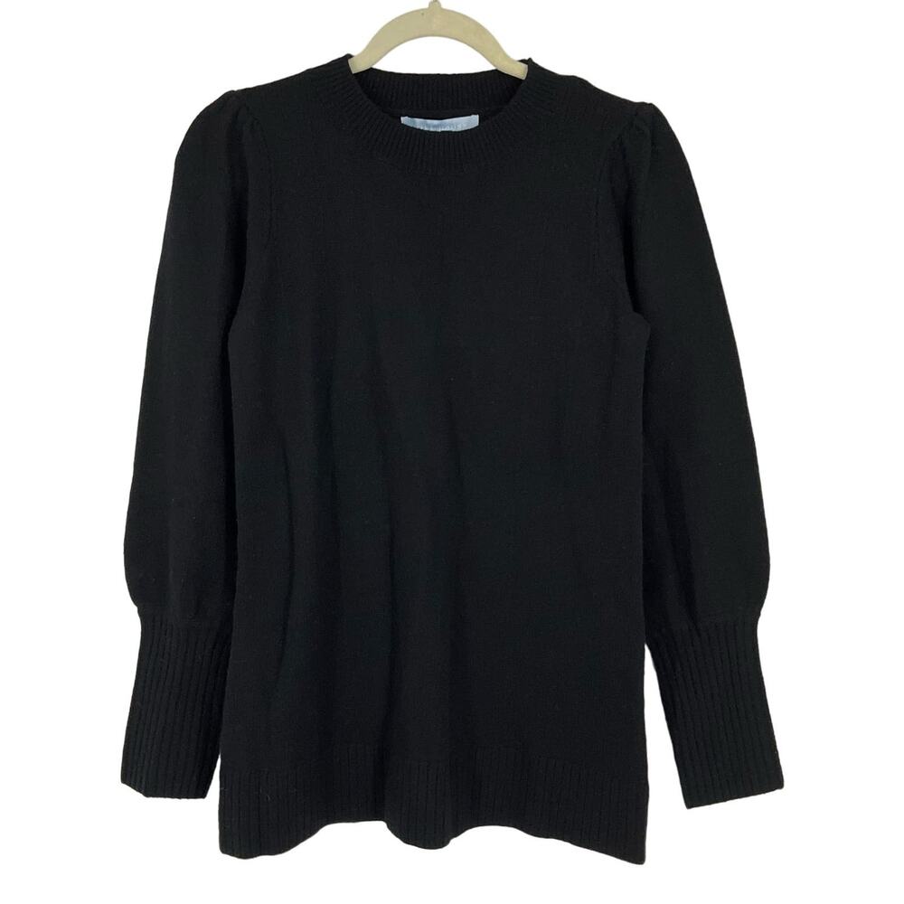 Hill House Silvia Sweater Black‎ Size XS 100% Merino Wool
